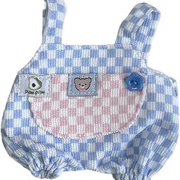CALANDIS™ 15 cm Plush Duck Clothes Fashion Cute Soft Mini Duck Doll Clothes Accessories DIY Blue-image-76