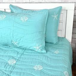 Divine Casa Mariitime Magic Double Bed Spread Set with 2 Pillow Covers – 87x90 Inches – Nautical Theme-image-21