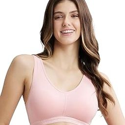 ES04 Women's Wirefree Padded Super Combed Cotton Elastane Stretch Full Coverage Sleep Bra with Removable Pads and Ultrasoft Underband-image-60