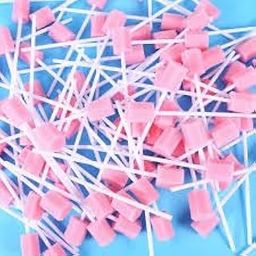 300 Pcs Oral Swabs-Unflavored & Sterile Disposable Dental Swabsticks for Mouth Cleaning- Individually Wrapped (Dental Pink)-71