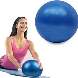 serveuttam 25CM Mini Aerobic Ball/Gym Ball Anti Burst Exercise Fitness Pilates Balance Ball with Straw for Air-image-23
