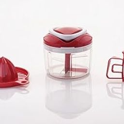 SNAG Ganesh Chopper Easy Pull 3-in-1 Plastic and Stainless Steel Blade Smart Chopper Hand Juicer/Blender-image-46