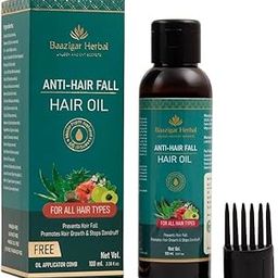 BAAZIGAR | Anti Dandruff Ayurvedic Hair Oil for Men & Women, Pack of 1, 100ml combined | Anti Hair Fall Oil, Promotes Hair Growth, with Free Root Applicator-picture-34