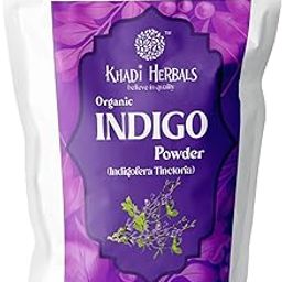 Khadi Herbals – Indigo Whole leaf Powder I Hygienically processed I GMO and Chemical Free I 100% pure and Organic I 100gm-image-34