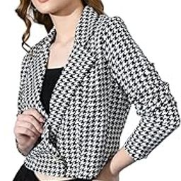 Women's Polyester Blend Regular Length Blazer-28