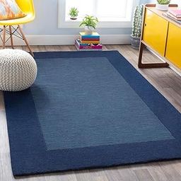 RB FURNITURE'S Tuffted Blended Pure Woollen Thick Geometrical Carpet for Living Room Bedroom 2 x 6 Feet Prussian-image-70