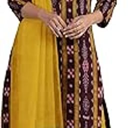 Odisha Sambalpuri Handloom Women's Ikat Cotton Ethnic Dress Material Set Unstitched salwar suit for Women's-image-6