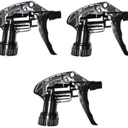 Black Heavy Plastic Water Spray Nozzle Trigger for Bottle | Set of 3 Pcs | Spray Gun | Spray for Bottle | For Home,Salon and Office Purpose | Fits on Every Bottle-18