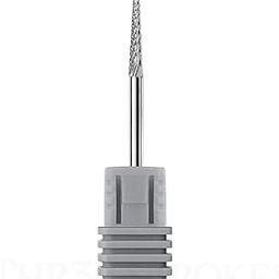THR3E STROKES nail drill bit:Cuticle bit for nail drill 3/32" Safety Under Nail Carbide Cuticle Cleaner Bit for Nail Prep, Nail Trimmer, Professional nail Art tools for manicure， Needle shape Fine-F (ND3)-18