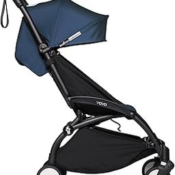 BABYZEN YOYO² Stroller Combo - Lightweight, Compact , Foldable Stroller- Multiple Recline positions, Travel friendly, 5 point harness- Suitable for baby weighing upto 22kgs - Includes Black frame with Air France Blue seat cushion and matching canopy-21