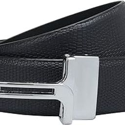 Non Reversible Leather Belt for Men - Navy-image-22