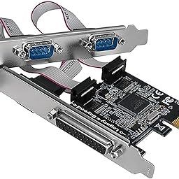 Madhabi PCIe Serial & Parallel Port Card - 2x DB9 RS232 COM & 1x DB25 LPT1 Parallel Port Adapter for Desktop PC - High-Speed PCIe - Windows 11/10/8/7 Compatible-image-21