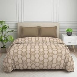 Welspun Polycotton Ac Comforter Double Bed Quilt Blanket | 120 TC Duvets for Double Bed | Health Layer & Machine Washable | (88" X 106" Inches) - Beige-image-26
