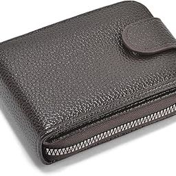 Artificial Leather 11 Slots Card Holder with Zip Lock and 3 Transparent id Slots (Brown)-picture-41