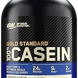 Optimum Nutrition (ON) Gold Standard 100% Casein Protein Powder - 4 lbs, 1.82 kg (Cookies and Cream)-25
