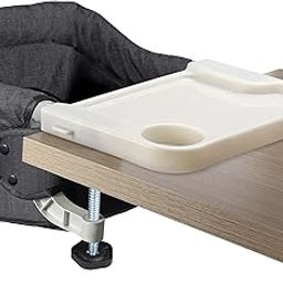 Toogel Hook On High Chair With Removable Dining Tray,Folding Portable Clip On Table High Chair,Baby Chair With Storage Bag For Indoor/Outdoor(Black)-9