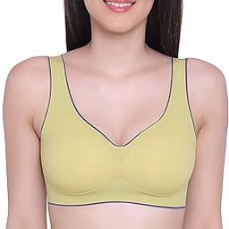 Women's Latex Lightly Padded Wire Free Sports Bra-image-34