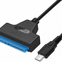 ULTRABYTES Type C to SATA Cable USB 3.1 Type C Gen 2 Adapter Cable Hard Drive Converter Thunderbolt 3 Compatible with 2.5" SATA SSD HDD-2
