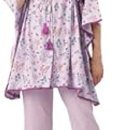 Women's Floral Printed Kaftan Top with Palazzo Pants Set, Co ors Set for Women-picture-2