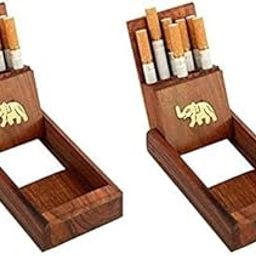 Antlantic wood store Wooden Pocket Cigarette Case Holder Pocket Cigarette Case | Cigarette Holder | Stylish Holder | Storage Box ( Set Of 2 )-image-34