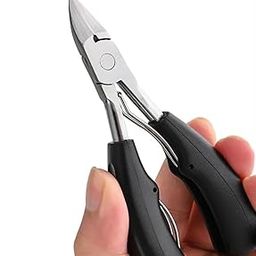 Toenail Clippers Stainless Steel Nail Clippers for Professional Curved Blade Tool for Thick Ingrown Nails (Black Style)-image-8