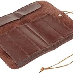 UJEAVETTE Roll Up Bag Case PU Leather Knife Pouch PU Leather Storage Holder Organizer-picture-20