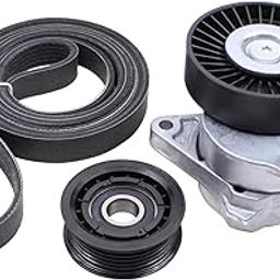 ApplianPar Belt Tensioner and Idler Pulley with Drive Belt Assembly Kit for M-ercedes C240 CLK320 CL55 E320 E430 E500 S350-image-34