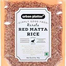 Urban Platter Kerala Red Matta Rice, 1kg / 35.2oz [Rosematta Rice, Palakkadan Matta Rice, Kerala Red Rice, Red Parboiled Rice]-20