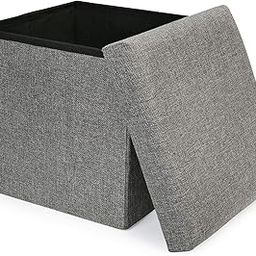 SMART WOMEN Folding Organizer Storage Ottoman Bench Footrest Stool Coffee Table Cube, Camping Fishing Toys Chest Stool, Quick and Easy Multicolor Set of 1-image-91