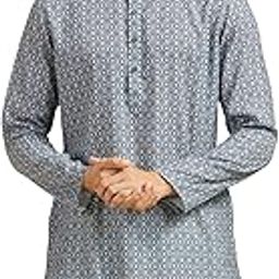 Men's Cotton Blend Printed Kurta (1pc)-image-87