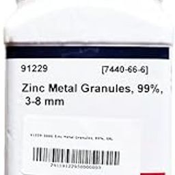 SRL Zinc Metal Granules, 99%, 3-8 mm, 500gm, CAS : 7440-66-6, Molecular Formula : Zn, Molecular Weight : 65.39, Storage: Room Temperature, Shelf Life: 60 Months for laboratory and industial use-18