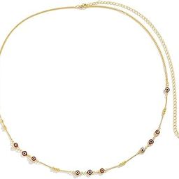 Waist Chain for Women and Girls Fashion Hip Chain for Women | Gold Toned Evil Eye Design Waist Chain | Birthday Gift for girls and women-image-14