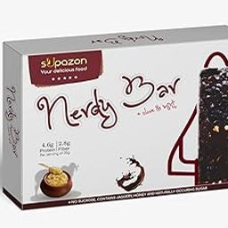 sUpazon Nerdy Bar, 1 box | fulfilling and healthy Chocolate Bar | made with Ghee and jaggery-image-37