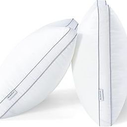 Bedufsar Bed Pillows for Sleeping, Queen Size Pillows Hotel Quality Set of 2, Firm and Supportive Gusseted Pillows for Side and Back Sleepers, Cooling Down Alternative Fluffy Soft Pillow (20x30 in)-image-21