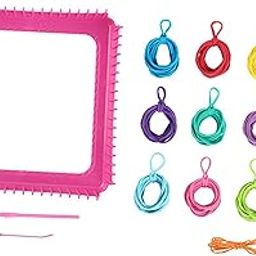 FABLOFT® Weaving Loom Kit Creative Toy Pot Holder Loops for Beginners Adults Knit Hat Style C-image-6