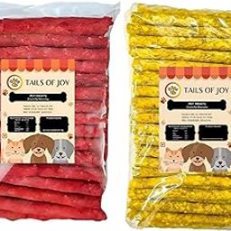 Tails Of Joy Dog Chew Sticks Munchy (1 Kg) 500 G Mutton & 500 G Chicken Flavour Mix,Premium Rawhide Dental Chews for All Breeds,Long-Lasting Dog Treats for Healthy Teeth & Gums-4