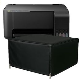 VONBAER Printer Cover for Epson L3210/L3215/L3216/L3250/L3252/L3256 - Dustproof, Washable, Front and Back Zipper Black-image-25