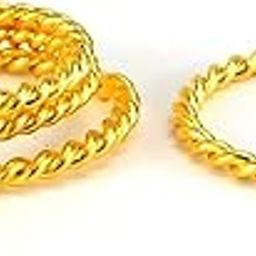 Daily Use Metal Alloy (Panchaloha) Toe Ring For Women- Thin & Delicate Twisted Rings - Adjustable-image-98