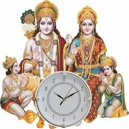 VASTVA God Shree Ram Darbar Antique Wooden Analog Wall Clock For Home/Living Room/Bedroom/Kitchen St-03-image-54