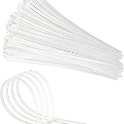 Hian 4 Inch Strong Nylon Wire Cable Tie Self-Locking Heavy Duty wrap Ties, Perfect for home, office, garage, travel and workshop, Multi-purpose- White (Small Size 100mm x 2.5mm, 4INCH)-27