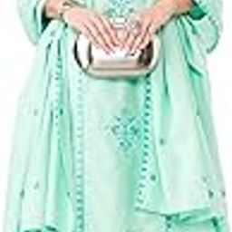 Women's Embroidered Cotton Kurta Pant Set with Dupatta-27