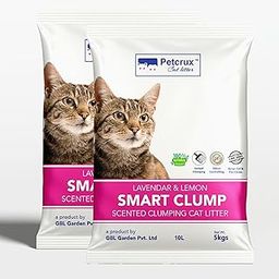 PetCrux Smart Clump Cat Litter Inside | Pet Friendly Lavender Essential Oils | Dust Free (for Multiple Cats), 10kg (2 Packs of 5kg)-image-5