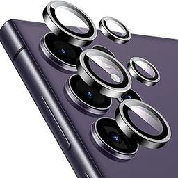 Czartech Samsung Galaxy S24 Ultra Camera Lens Protector | Scratch-Resistant Ultra-Thin Tempered Glass with Aluminum Edging | Galaxy S24 Ultra Case Friendly, 1 Set [Black]-picture-31