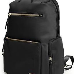 The Bliss 21L Premium Nylon 14" Unisex Multipurpose Laptop Backpack for Women (Black)-42