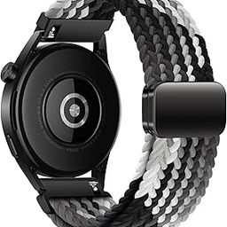 KEYSJEFF 22mm Nylon Straps Compatible With GT 3 46mm/GT 4 46mm, Watch 3 45mm/Gear S3, Sport Vivoactive 4 - Adjustable Band for Women Men (No Watch)-27