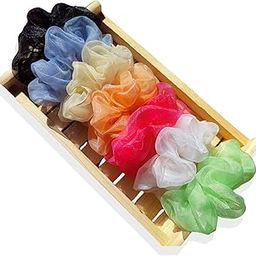 Premium gift scrunchies for girl, women hairband, unique texture-16
