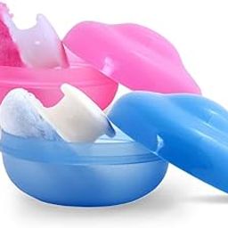 Morisons Baby Dreams Classic Powder Puff - Blue & Pink (Pack of 2)-23