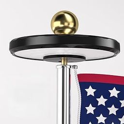 Flag Pole Light Solar Powered, 132 LED 1500lm Waterproof Solar Light for Outdoor Top, Flagpole, Camping 15+ Hours Light Up from Dusk to Dawn Auto On/Off-image-54