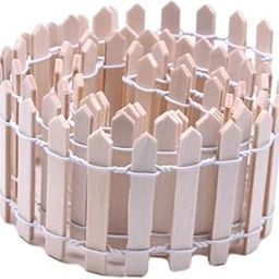 CLUB BOLLYWOOD® Miniature Fairy Garden Fence 90x5cm for Dollhouses Fairy Gardens Accessories Beige | Yard, Garden & Outdoor Living | Statues & Lawn Ornaments | 1 Miniature Fence Garden Decor-image-101
