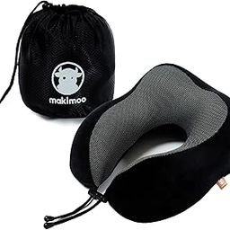 Memory Foam Travel Pillow, Neck Pillow with 360-Degree Head Support, Comfortable and Lightweight, Ideal for Sleeping on Airplane, Car, Train, Bus and Home Use, Comes with Storage Bag (Black)-26